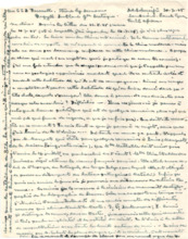 Brief von Albert Schweitzer an Lilian Russell