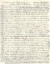 Brief von Albert Schweitzer an Lilian Russell