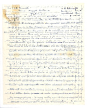 Brief von Albert Schweitzer an Lilian Russell
