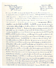 Brief von Albert Schweitzer an Lilian Russell