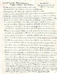 Brief von Albert Schweitzer an Lilian Russell