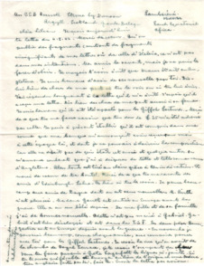 Brief von Albert Schweitzer an Lilian Russell