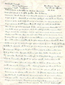 Brief von Albert Schweitzer an Lilian Russell