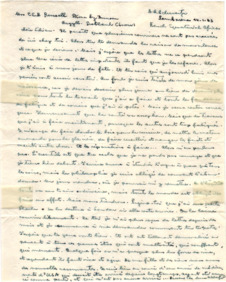 Brief von Albert Schweitzer an Lilian Russell