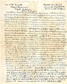 Brief von Albert Schweitzer an Lilian Russell