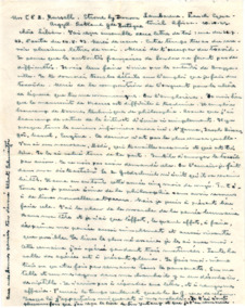 Brief von Albert Schweitzer an Lilian Russell