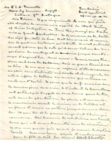 Brief von Albert Schweitzer an Lilian Russell