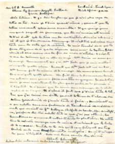 Brief von Albert Schweitzer an Lilian Russell