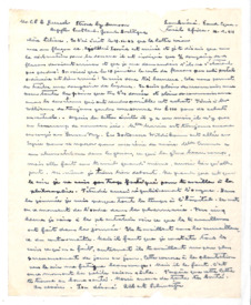 Brief von Albert Schweitzer an Lilian Russell