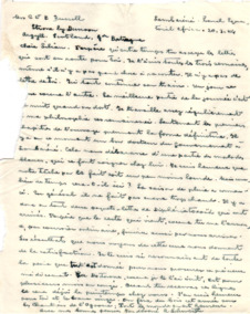 Brief von Albert Schweitzer an Lilian Russell