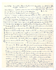 Brief von Albert Schweitzer an Lilian Russell