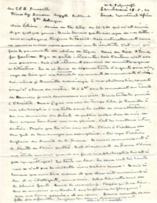 Brief von Albert Schweitzer an Lilian Russell