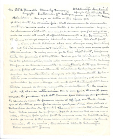 Brief von Albert Schweitzer an Lilian Russell