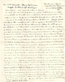 Brief von Albert Schweitzer an Lilian Russell