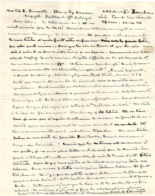 Brief von Albert Schweitzer an Lilian Russell