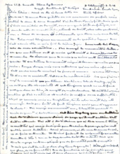 Brief von Albert Schweitzer an Lilian Russell