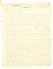 Brief von Albert Schweitzer an Lilian Russell