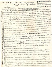 Brief von Albert Schweitzer an Lilian Russell