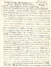 Brief von Albert Schweitzer an Lilian Russell