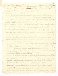 Brief von Albert Schweitzer an Lilian Russell