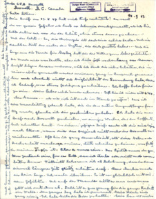 Brief von Albert Schweitzer an Lilian Russell