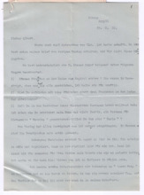 Brief von Lilian Russell an Albert Schweitzer