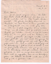 Brief von Lilian Russell an Albert Schweitzer