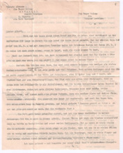 Brief von Lilian Russell an Albert Schweitzer