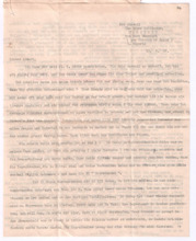 Brief von Lilian Russell an Albert Schweitzer