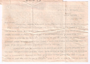 Brief von Lilian Russell an Albert Schweitzer