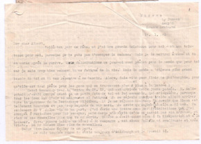 Brief von Lilian Russell an Albert Schweitzer