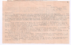 Brief von Lilian Russell an Albert Schweitzer