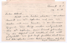 Brief von Lilian Russell an Albert Schweitzer
