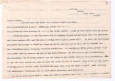 Brief von Lilian Russell an Albert Schweitzer