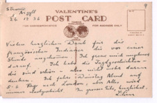 Postkarte von Lilian Russell an Albert Schweitzer