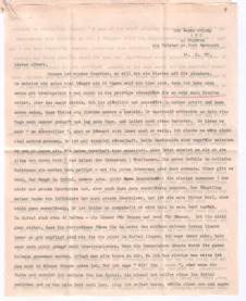 Brief von Lilian Russell an Albert Schweitzer