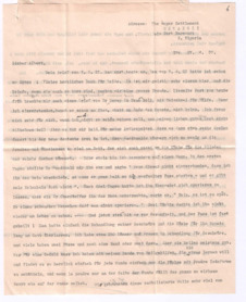 Brief von Lilian Russell an Albert Schweitzer