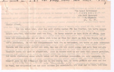 Brief von Lilian Russell an Albert Schweitzer