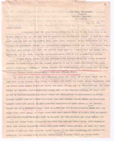 Brief von Lilian Russell an Albert Schweitzer