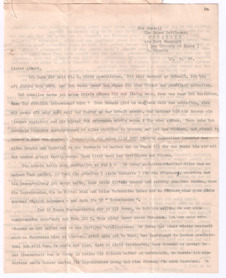 Brief von Lilian Russell an Albert Schweitzer