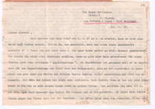 Brief von Lilian Russell an Albert Schweitzer