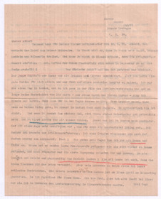 Brief von Lilian Russell an Albert Schweitzer