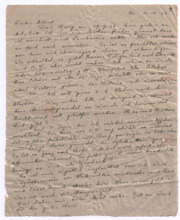 Brief von Lilian Russell an Albert Schweitzer