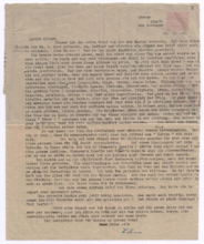 Brief von Lilian Russell an Albert Schweitzer