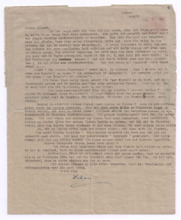 Brief von Lilian Russell an Albert Schweitzer