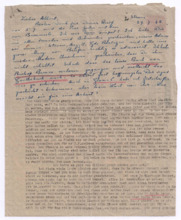 Brief von Lilian Russell an Albert Schweitzer