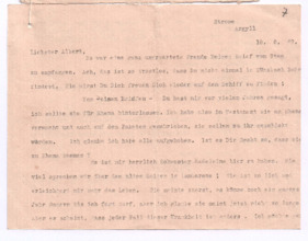 Brief von Lilian Russell an Albert Schweitzer