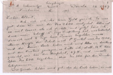 Brief von Lilian Russell an Albert Schweitzer