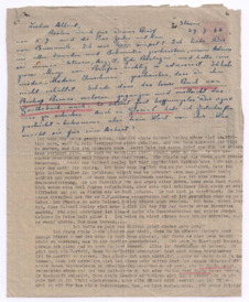 Brief von Lilian Russell an Albert Schweitzer