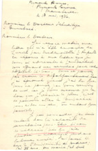 Brief von Geo. A. Colville an Albert Schweitzer